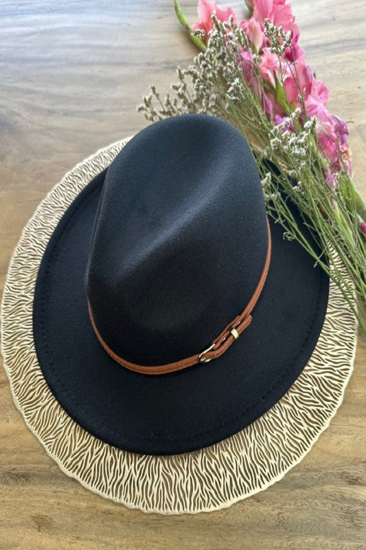 CLASSIC FEDORA HAT With Leather Belt