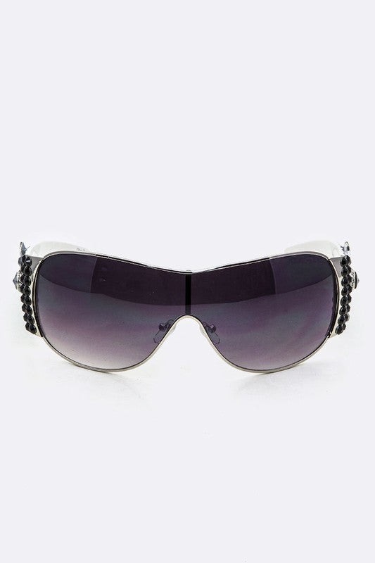 Austrian Crystal Ornate Shield Sunglasses