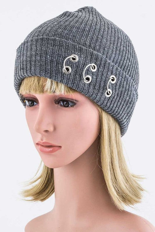 Pierced Beanie Hat