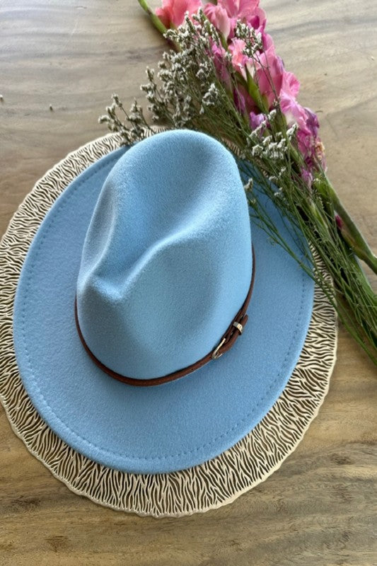 CLASSIC FEDORA HAT With Leather Belt