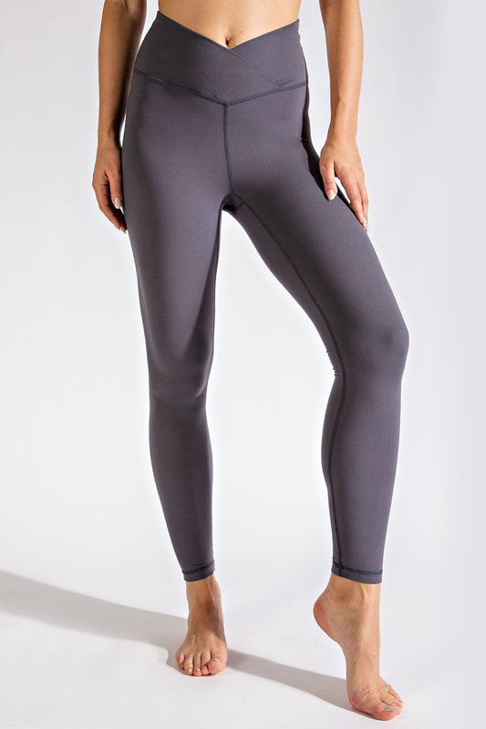 PLUS SIZE V WAIST FULL LENGTH LEGGINGS