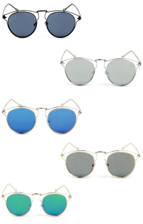 Women Round Fashion Sunglasses