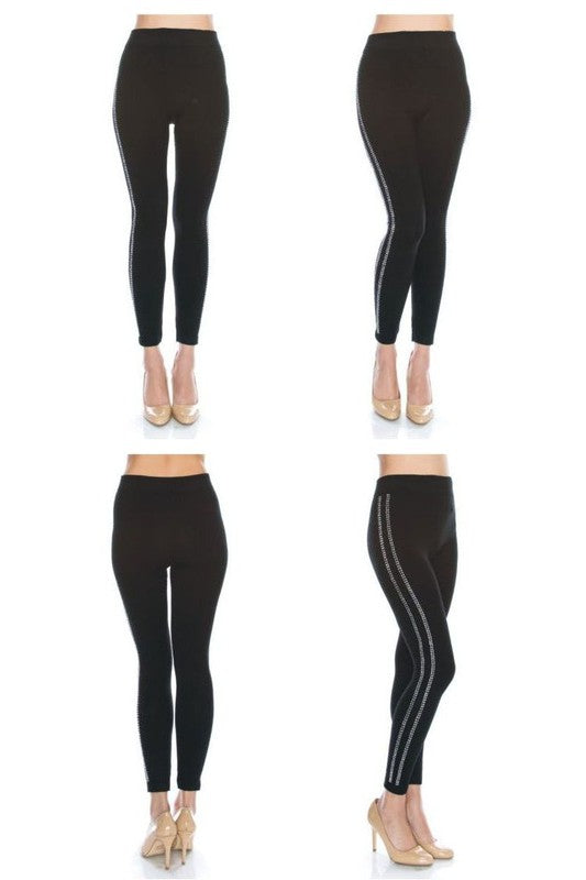 Cross Bling Chip Stone Jeggings Leggings