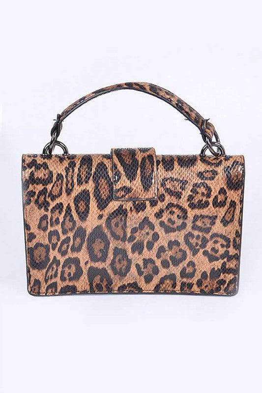 2 In 1 Leopard Print Cleared Bag Set