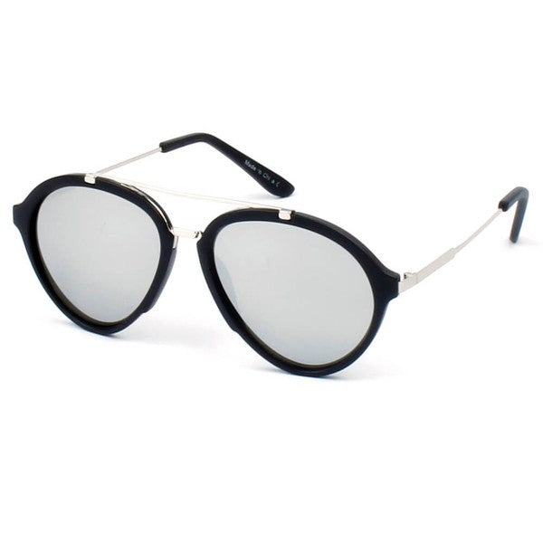 Retro Round Brow-Bar Fashion Sunglasses