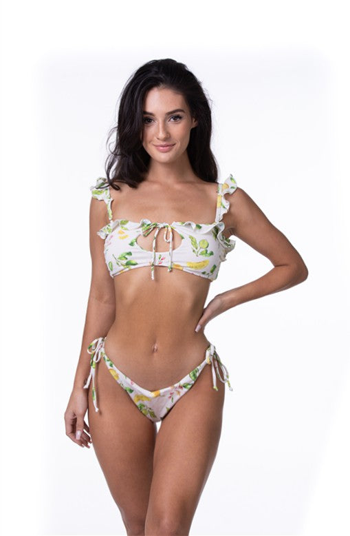 LEMON RUFFLE BIKINI SET