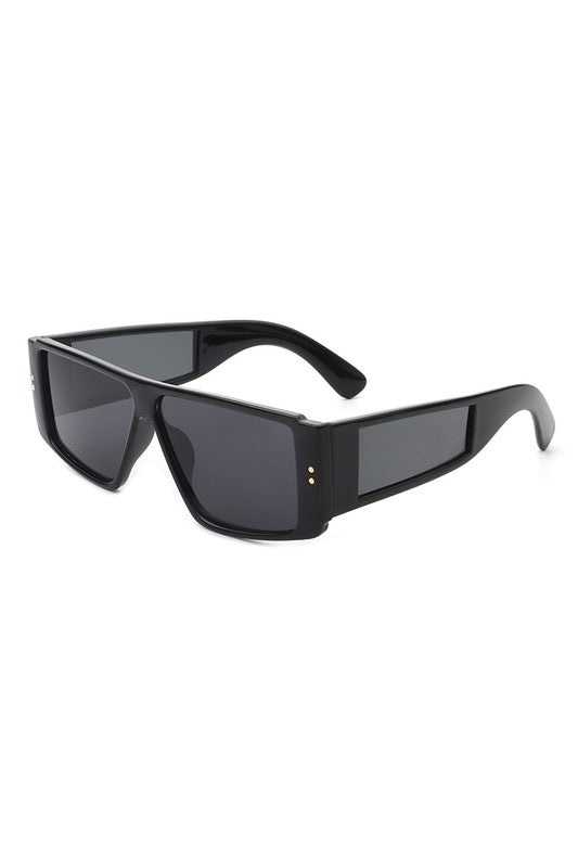 Retro Rectangle Flat Top Fashion Sunglasses