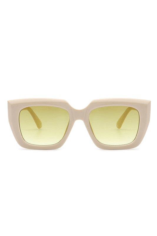 Square Retro Flat Top Cat Eye Fashion Sunglasses