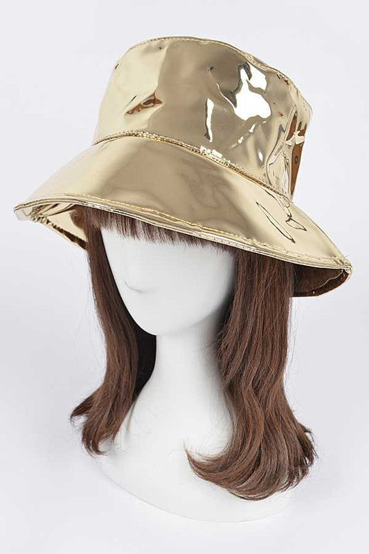 Metallic Vinyl Bucket Hat