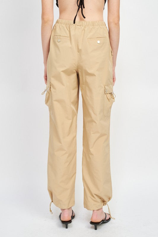 HIGH RISE CARGO PANTS