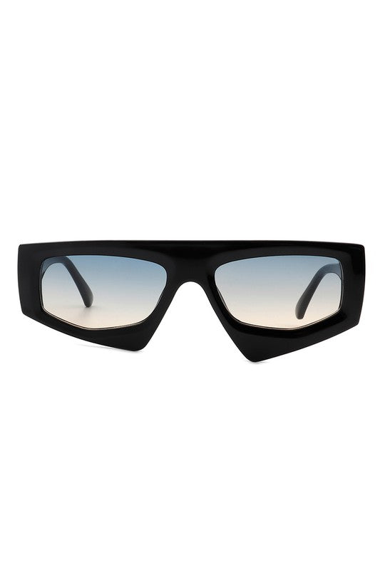 Rectangle Irregular Retro Geometric Sunglasses