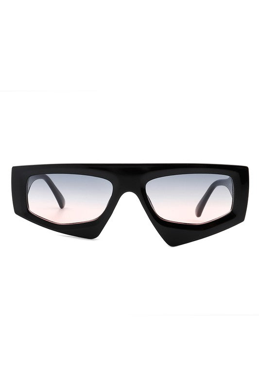 Rectangle Irregular Retro Geometric Sunglasses