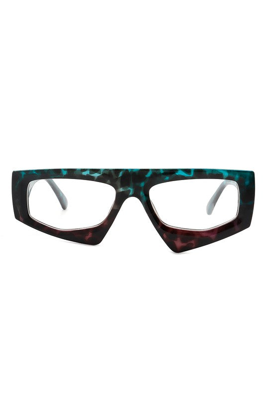 Rectangle Irregular Retro Geometric Sunglasses