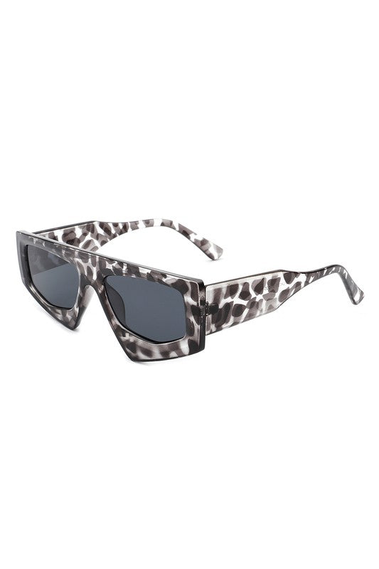 Rectangle Irregular Retro Geometric Sunglasses