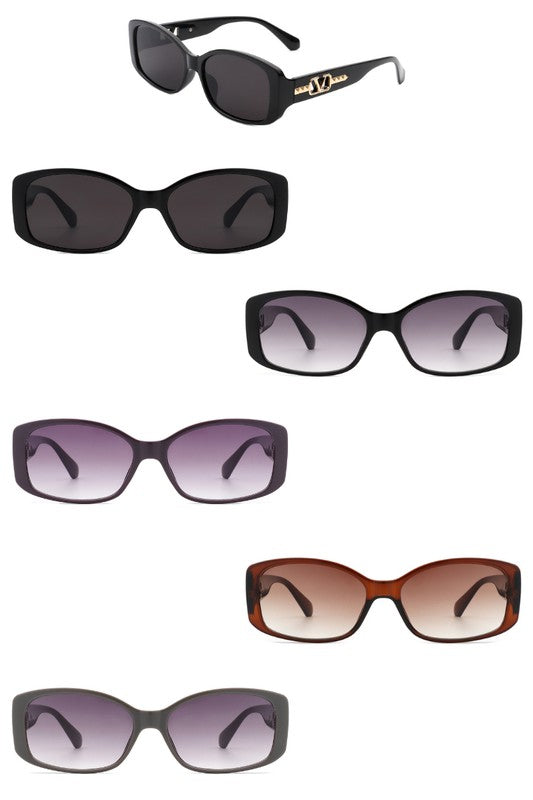 Rectangular Narrow Fashion Square Sunglasses