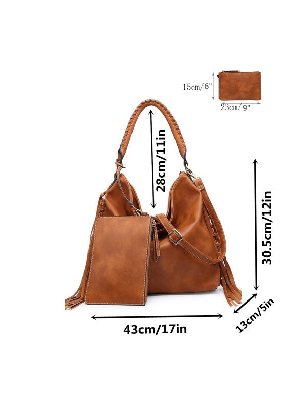 Women hobo bag finge purse