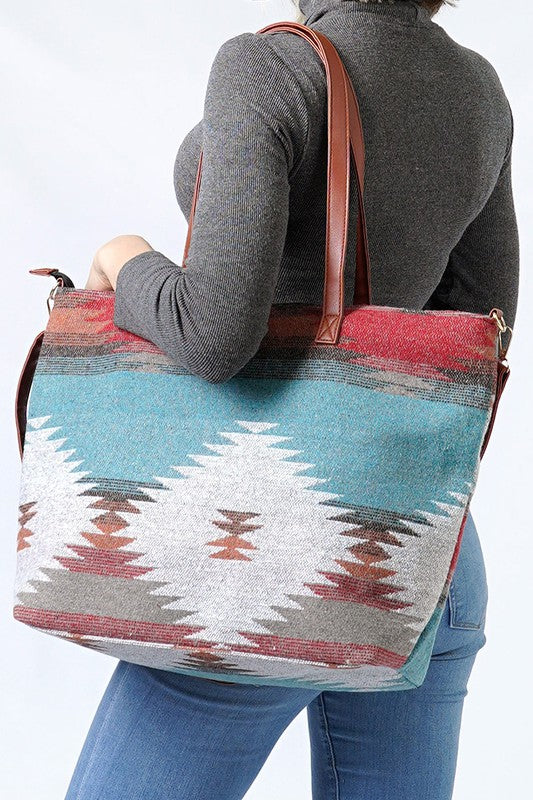 Western Aztec Large Weekender Bag