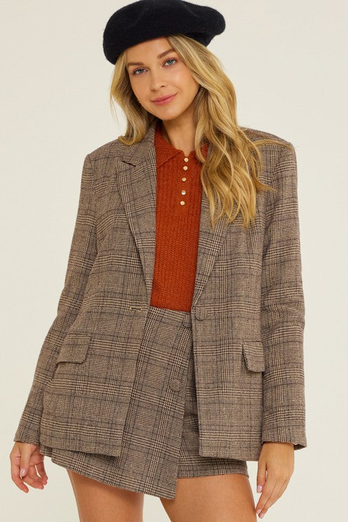 Plaid Blazer