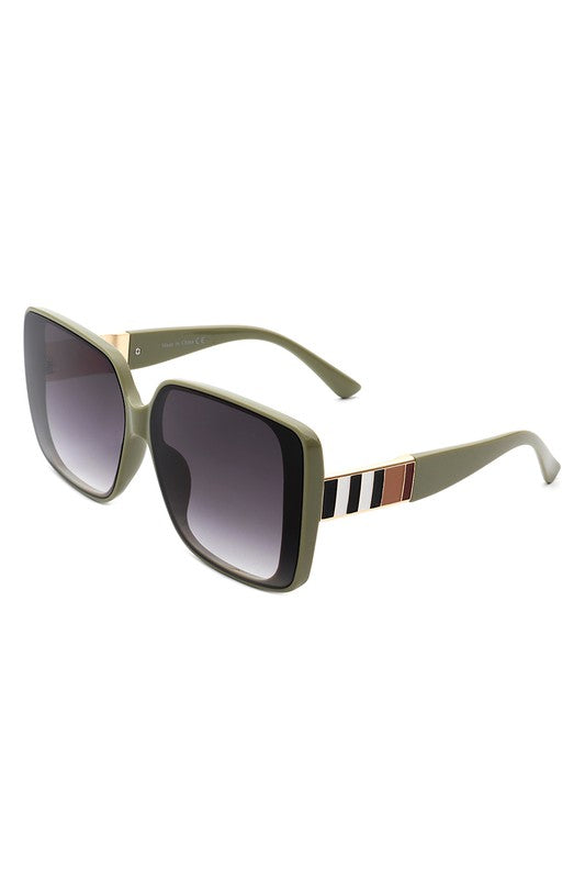 Square Retro Fashion Flat Top Women Sunglasses