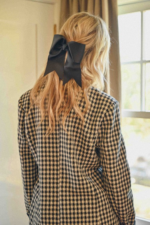 Oversized Gingham Blazer