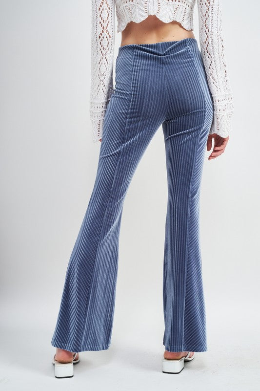 HIGH RISE FLARED PANTS