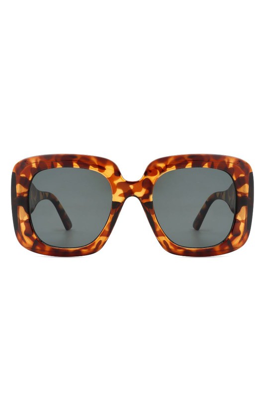 Retro Square Oversized Chunky Fashion Sunglasses