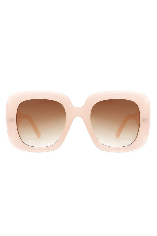 Retro Square Oversized Chunky Fashion Sunglasses