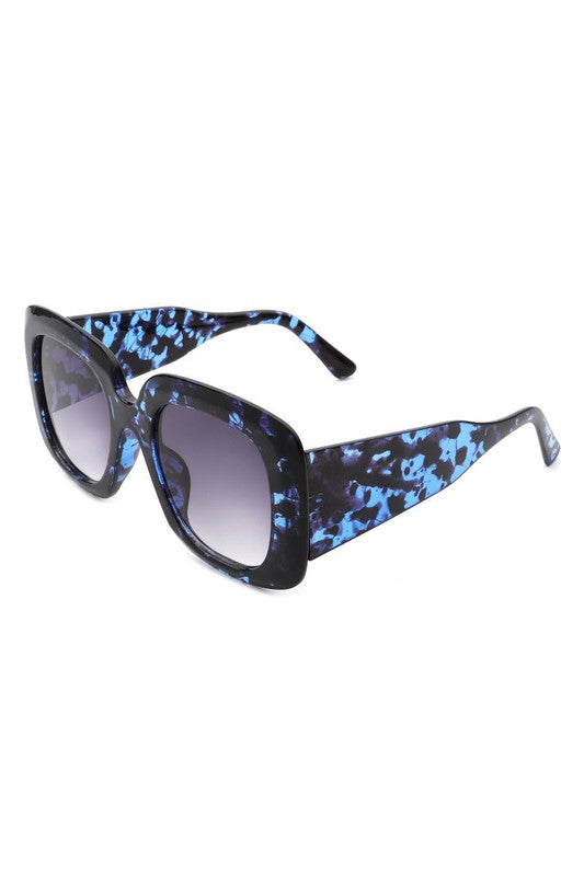 Retro Square Oversized Chunky Fashion Sunglasses