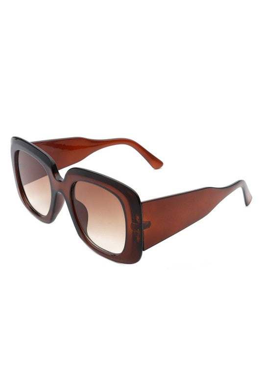 Retro Square Oversized Chunky Fashion Sunglasses