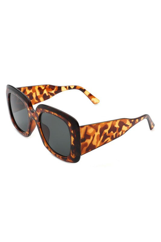 Retro Square Oversized Chunky Fashion Sunglasses