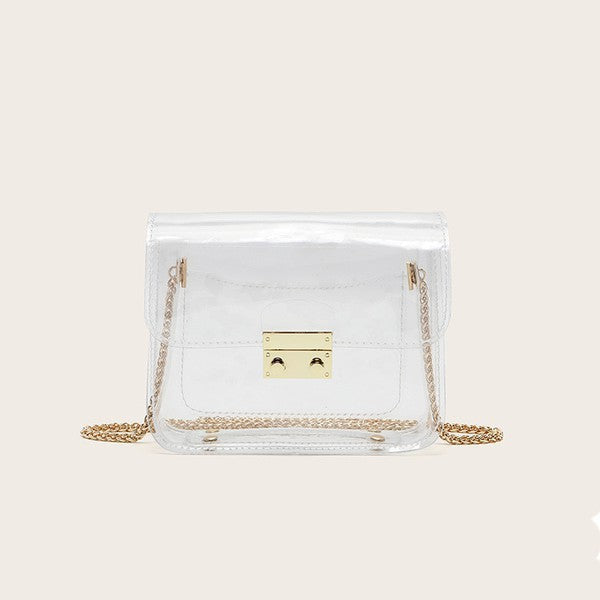 See through Clear Crossbody Bag