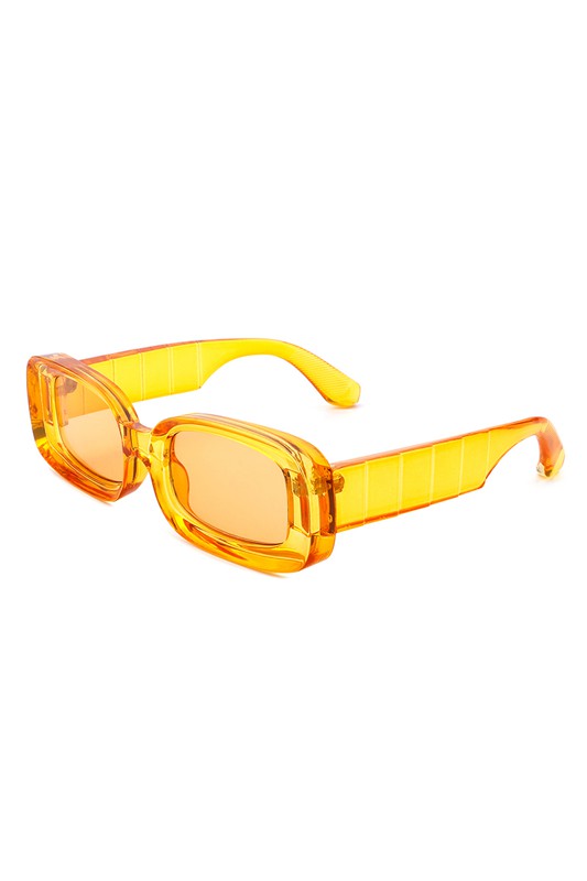 Rectangle Narrow Retro 90s Square Sunglasses