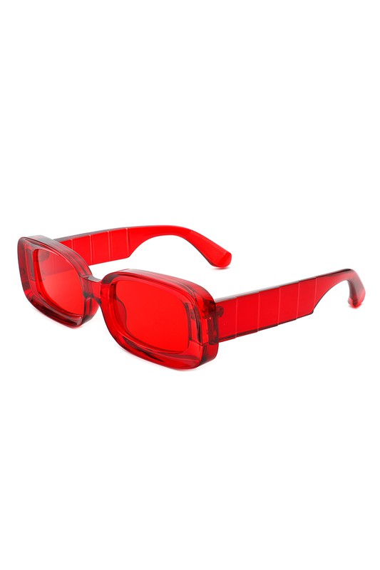 Rectangle Narrow Retro 90s Square Sunglasses