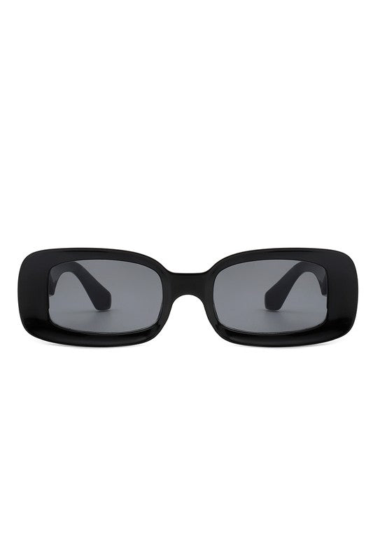 Rectangle Narrow Retro 90s Square Sunglasses