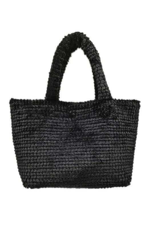 Large Fuzzy Tote Bag