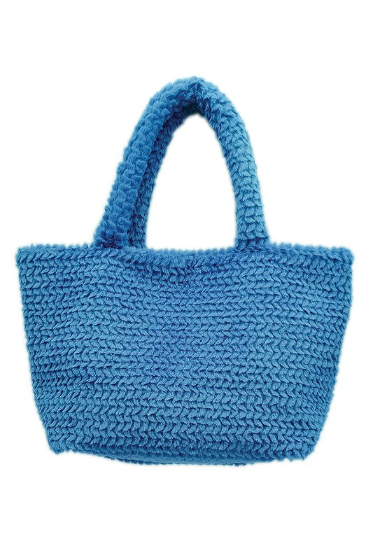 Large Fuzzy Tote Bag