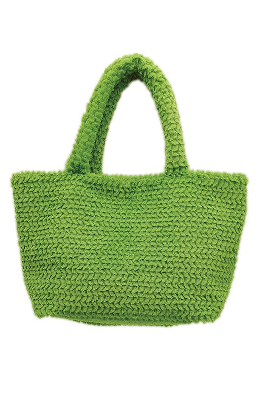 Large Fuzzy Tote Bag