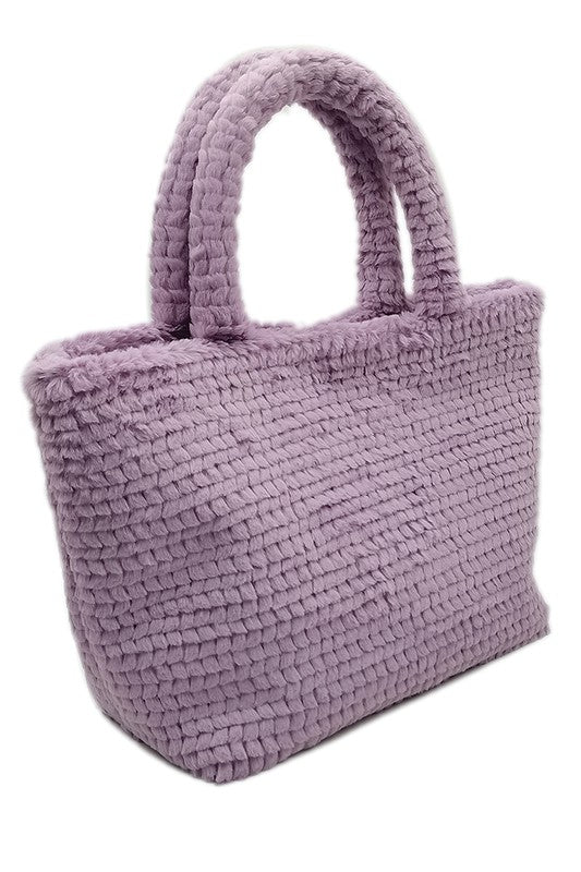 Large Fuzzy Tote Bag