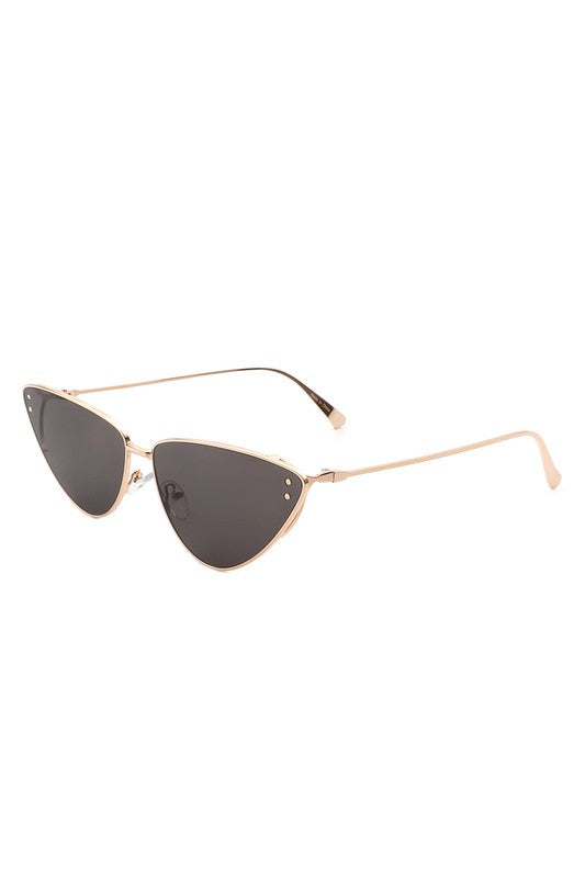 Retro Tinted Flat Lens Fashion Cat Eye Sunglasses