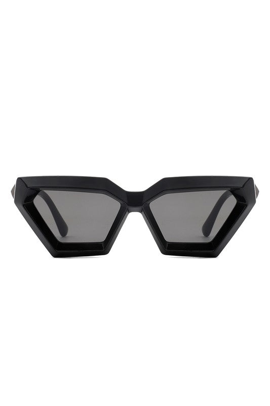 Retro Square Chunky Cat Eye Fashion Sunglasses