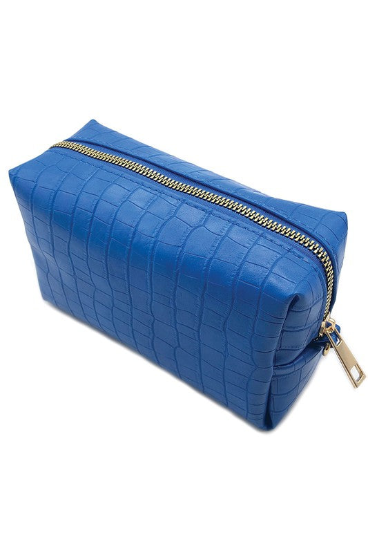 Crocodile PU Pouch Bag