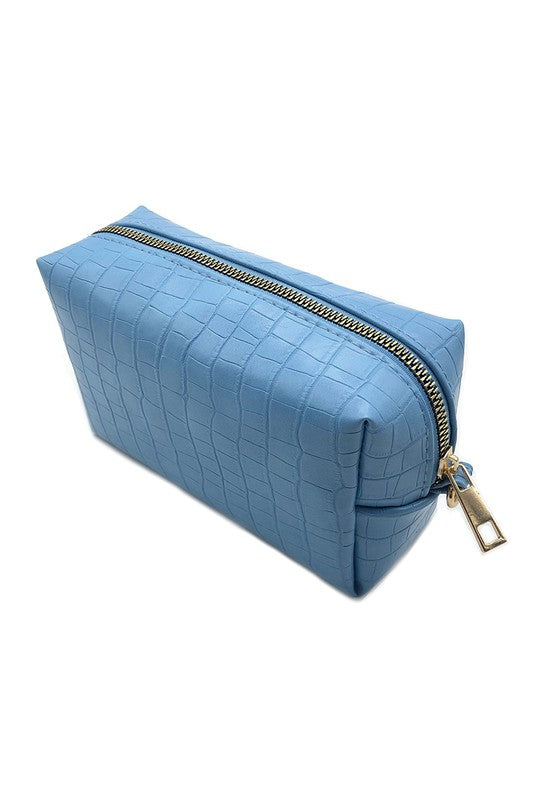 Crocodile PU Pouch Bag