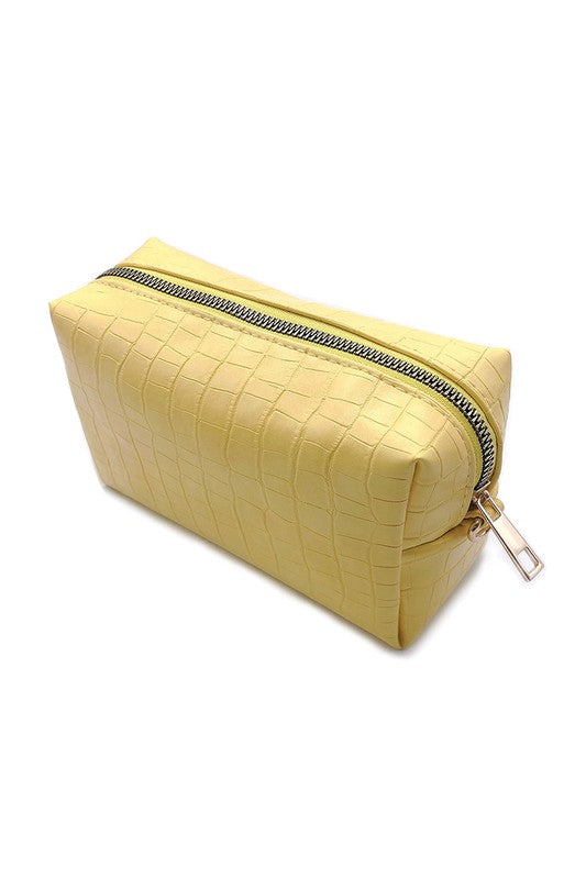 Crocodile PU Pouch Bag