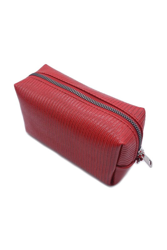 Lizard Patterned PU Pouch Bag