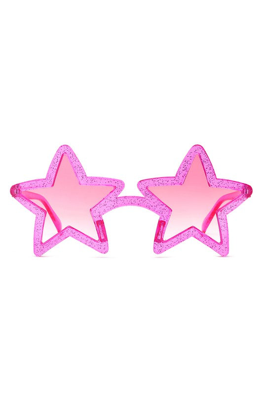 Glitter Star Shape Tinted Sunglasses