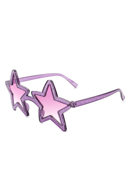 Glitter Star Shape Tinted Sunglasses