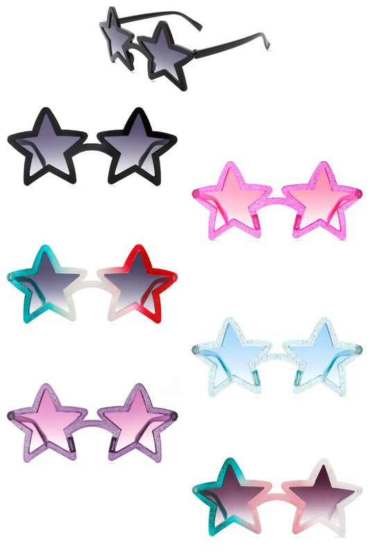 Glitter Star Shape Tinted Sunglasses