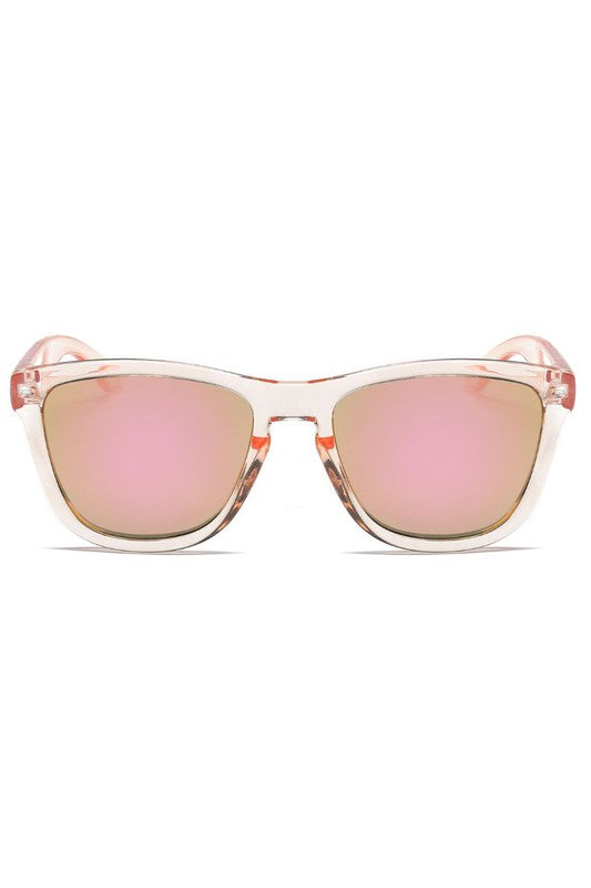 Retro Square Mirrored Sunglasses