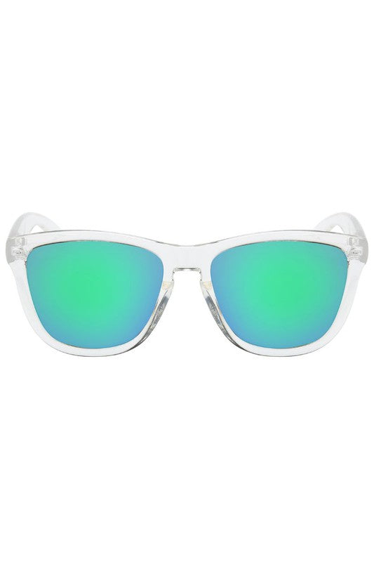 Retro Square Mirrored Sunglasses