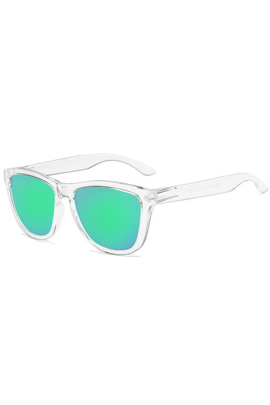 Retro Square Mirrored Sunglasses